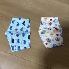 子供用 マスク 2枚セット 乗り物 クジラ