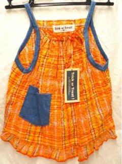 女の子 ベビー キッズ チェック柄タンクトップ キャミソール 90サイズ子供服