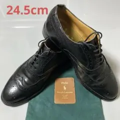POLO ラルフローレン 日本製 革靴 黒 24.5cm紳士靴