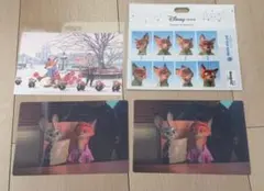 ディズニーストア　ズートピア2 ポストカード　証明写真　　計4点セットのサムネイル