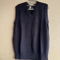 Polo Ralph Lauren ネイビー Vネック ニットベスト M