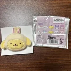 ちいかわ × サンリオ キャラクターズ ヘアクリップ うさぎ　ポムポムプリン