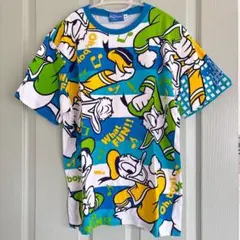 東京ディズニーリゾート ドナルドダック 総柄 Tシャツ Mのサムネイル