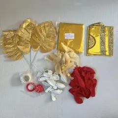 ☘️バルーンセット 誕生日 風船 赤 ゴールド 装飾 バースデー レッド