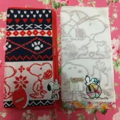 スヌーピー タオルハンカチ 2枚セット 34