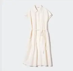 新品未使用 ユニクロ コントワー・デ・コトニエ リネンブレンド シャツワンピース