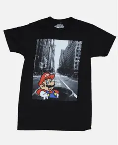 00s 任天堂 スーパー ファイヤーマリオ ヴィンテージ Tシャツ フェード 