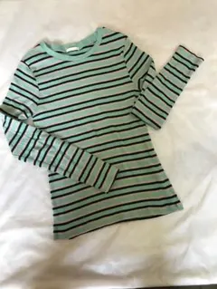 GUマルチカラーボーダーリブカットソー