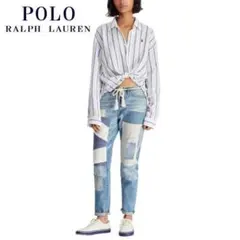 新品 定価44,000 ラルフローレン パッチワーク Avery ボーイフレンド