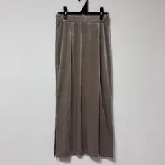 earth music&ecology ベロア生地 ロングスカート（裏地付き）