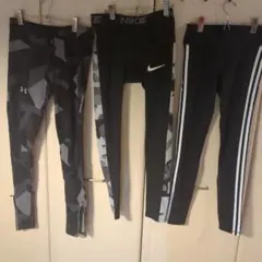 アンダーアーマー、ナイキ、アディダス　3点セット　タイツ　スパッツ