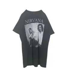 ⭐︎大判フォト⭐︎tultex メキシコ製　NIRVANA Tシャツ　黒　M相当