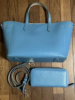 BARCOSバッグ 財布セット 2way A4サイズ対応 シボ革