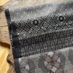 7大島　4枚セット　泥大島　絹　大島紬　アンティーク　リメイク　古布