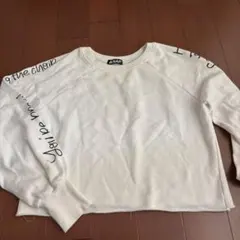 冬服 トレーナー スウェット ANAP ホワイト ラグランスリーブ トレーナー