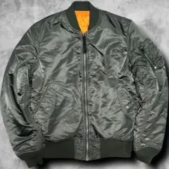 【美品✨】ALPHA INDUSTRIE ma-1 カーキ L
