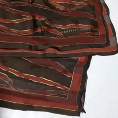 スカーフ大判　ジェフリービーン　絹シルク100%　82×82cm【未使用】