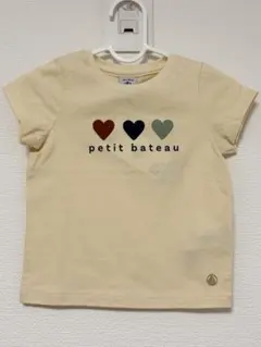 ⭐️新品タグ付き⭐️プチバトー・Tシャツ・アイボリー・ハート・36m/3ansのサムネイル