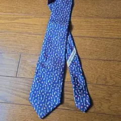 Salvatore Ferragamo ネクタイ ネイビー キリン柄
