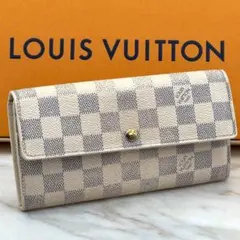 ルイヴィトン ポルトフォイユサラ ダミエアズール 長財布