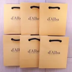 d'AIba ダルバ ショッパー 紙袋 6枚セット