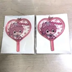 【新品・未使用】さとみくん　うちわキーホルダー