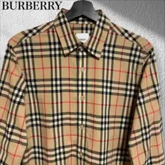 現行 美品 BURBERRY バーバリー ノバチェック 長袖シャツ L ベージュのサムネイル