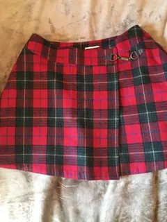earth タータンチェック ラップスカート★