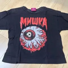 最終値下げ⚠️ミシカ　ブラック　プリント　Tシャツのサムネイル
