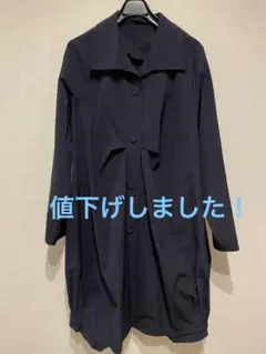 【値下げしました！】紺　ロングコート　春秋　薄め