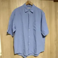 も*ぇ様 ビューティーアンドユース　カラーシャツ　青　L