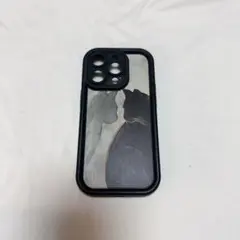 iPhone14Pro 猫デザイン iPhoneケース 黒