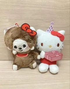 ⭐︎モンチッチ×ハローキティ⭐︎マスコット⭐︎おそろいアクリルチャーム⭐︎アニバーサリー