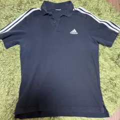 adidas ポロシャツ ブラック 短丈のサムネイル