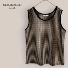 CLASSICAL ELF ハニカム柄ジャガードタンクトップ ノースリーブのサムネイル