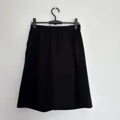 黒　膝丈キュロットのサムネイル