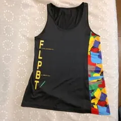 FLAPPER BEAT タンク トップ ブラック マルチカラー S