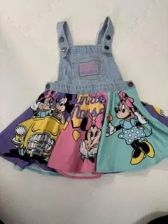 ミニーマウス ジャンバースカート 100cm