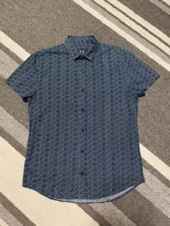 A|X ARMANI EXCHANGE 半袖シャツ 総柄 ネイビーMのサムネイル