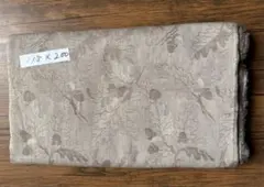 ジャガード 生地　ベージュ系　茶系　どんぐり　地模様　パッチワーク