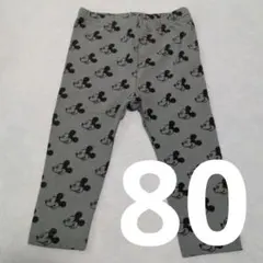 ユニクロ　ミッキーマウス 総柄 ベビー　レギンス　パンツ　スパッツ　80cmのサムネイル
