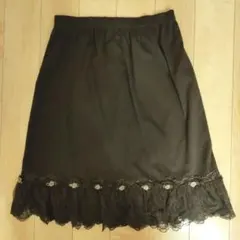 アクシーズファム　ペチスカート　ペチコート　ブラウン　茶色