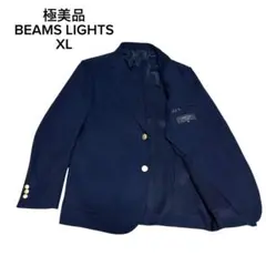 BEAMS LIGHTS ビームス 紺ブレ ジャケット 金ボタン メッシュ　XLのサムネイル