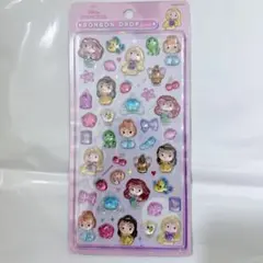 国内正規品　ディズニー ボンボンドロップシール　プリンセス