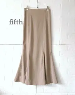 フィフス　 スリット入りロングマーメイドスカート　くすみピンク