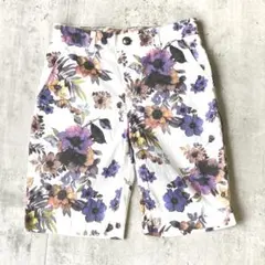 Double Standard Clothing 花柄 ハーフパンツ 38 白のサムネイル