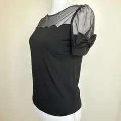 Honey Bunch♡シースルー袖♡ブラック♡トップスのサムネイル