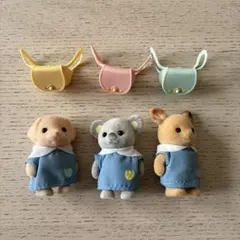 シルバニアファミリー 森のたのしいようちえんおともだちいっぱい　マスコット　3点