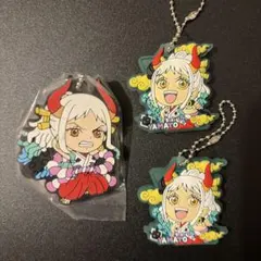 원피스 ヤマト ラバーキーホルダー 3点セット