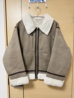 【新品タグあり】Ray Cassin ブラウン ムートンコート　フリーサイズ